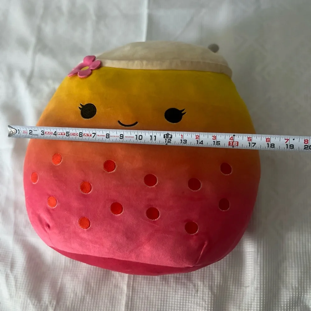 Squishmallows Pink Plush with Orange Accents